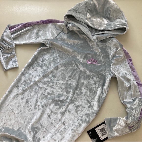 Nike Velour Hoodie dress 2094 - Picture 3 of 7